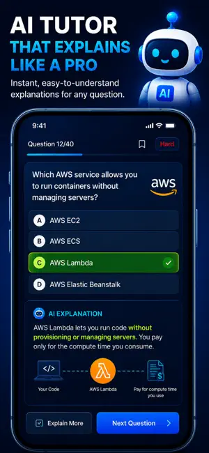 CertAI: AWS CompTIA Exam Prep screenshot 2