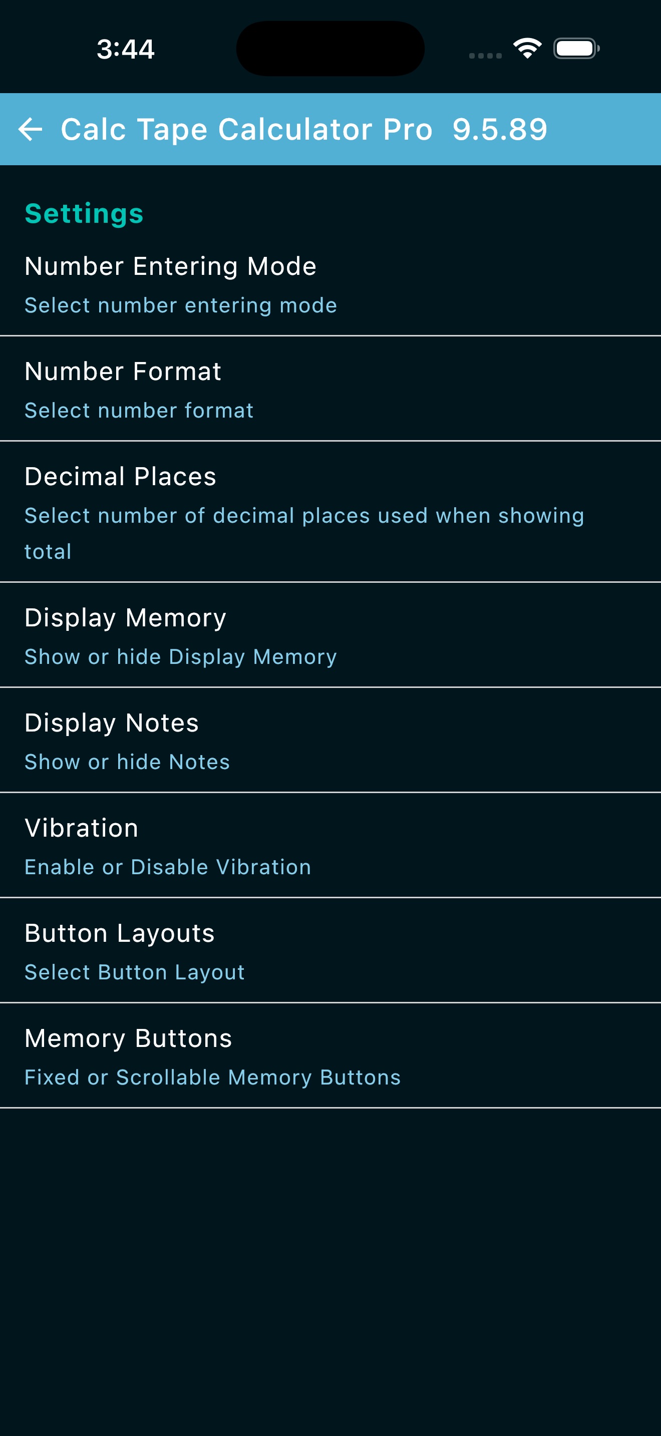 Calc Tape Calculator Pro screenshot 5