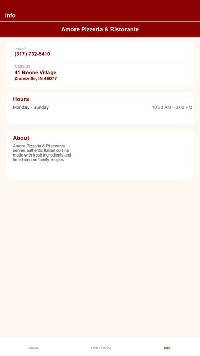 Screenshot #2 pour Amore Pizzeria Zionsville