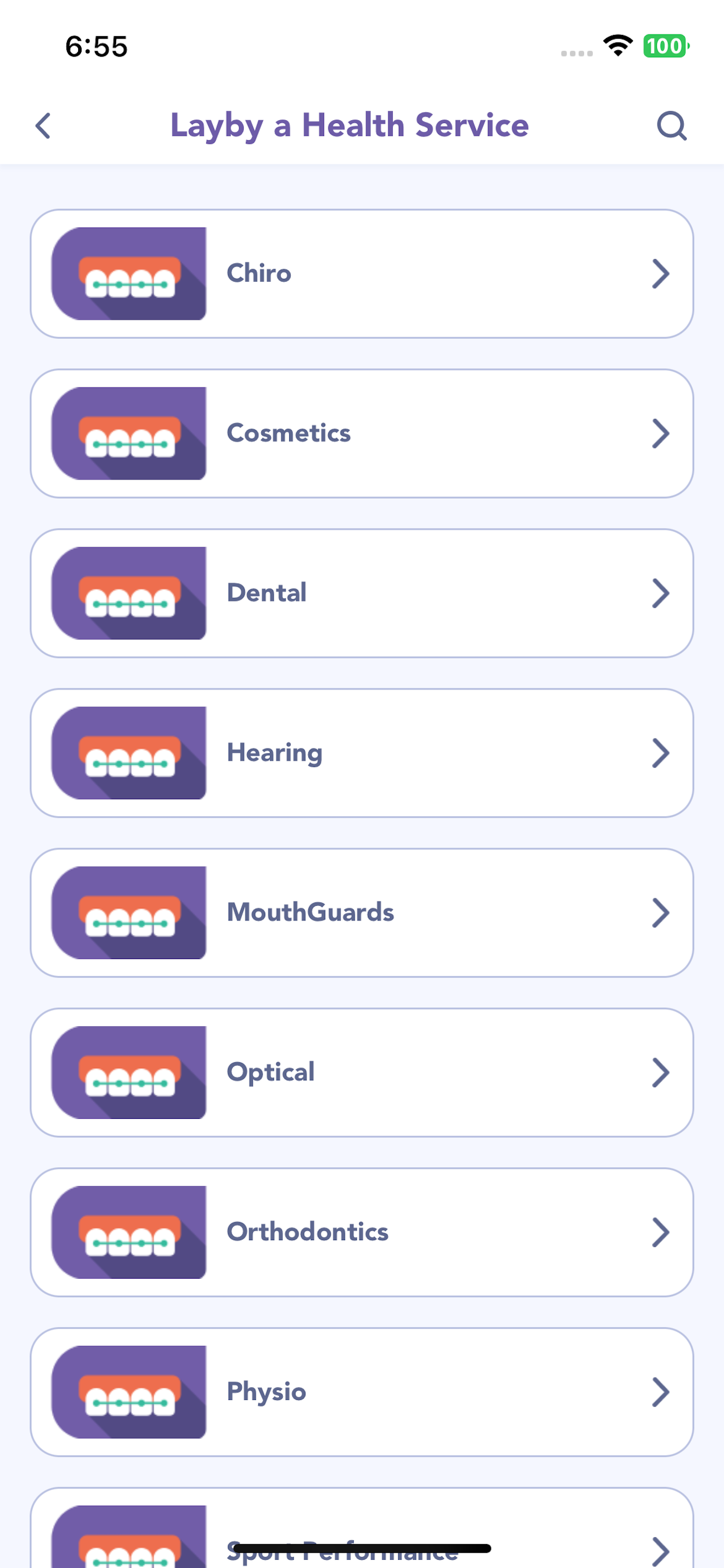 Health Layby Wallet