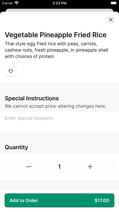 Jaew Thai Cuisine iPhone screenshot 3 - Food & Drink app