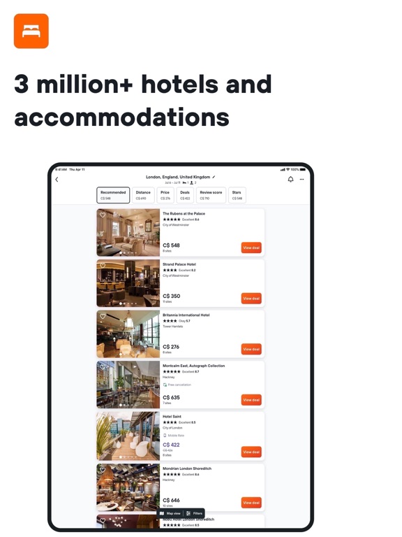 KAYAK: Flights, Hotels & Cars iPad screenshot 3
