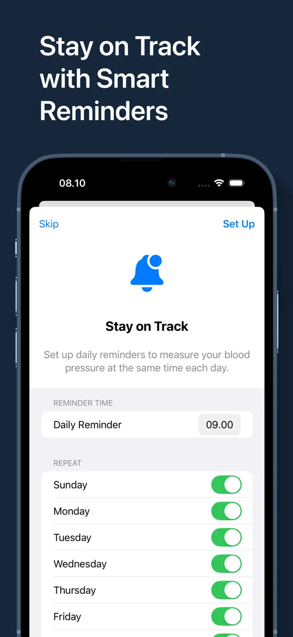 Screenshot #3 pour Blood Pressure Log+
