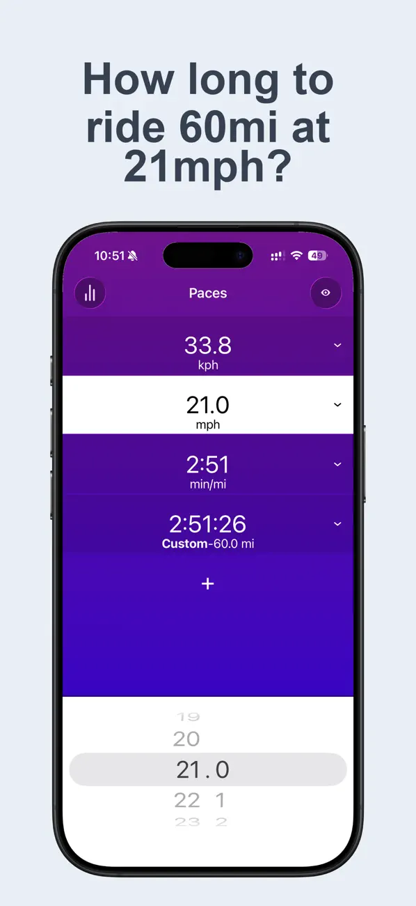 Screenshot #2 pour Paces - Easy Pace Conversions