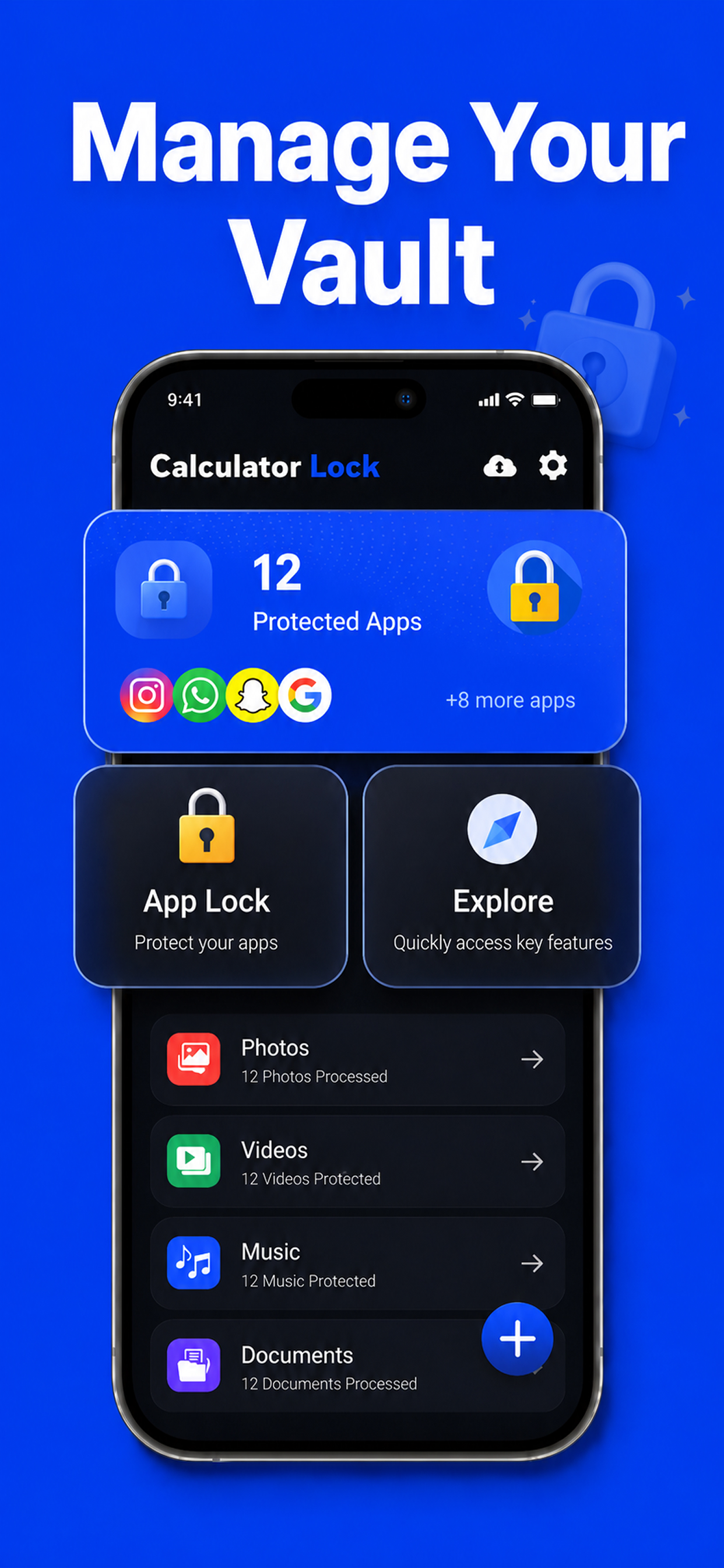 Calculator: Hide Photos Videos screenshot 2