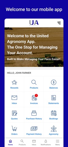 United Agronomy Connect iPhone screenshot