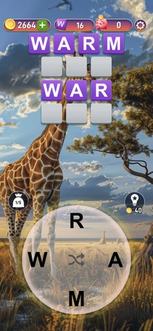 Bingo Words and Wildlife iPhone screenshot