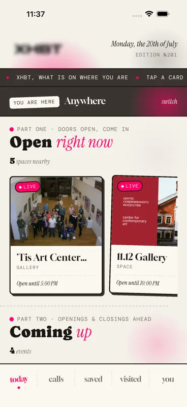 XHBT: Art Galleries & Exhibits screenshot 1 of 4