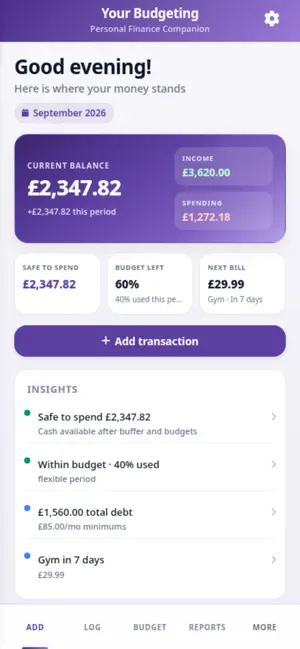 Your Budgeting screenshot 1