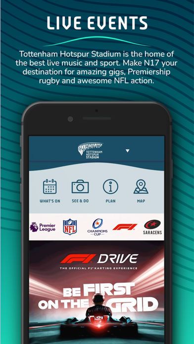 Official Spurs + Stadium App Screenshot