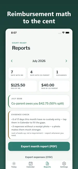 CustodyBook: Parenting Log screenshot 3
