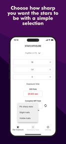 Star Exposure Calculator screenshot