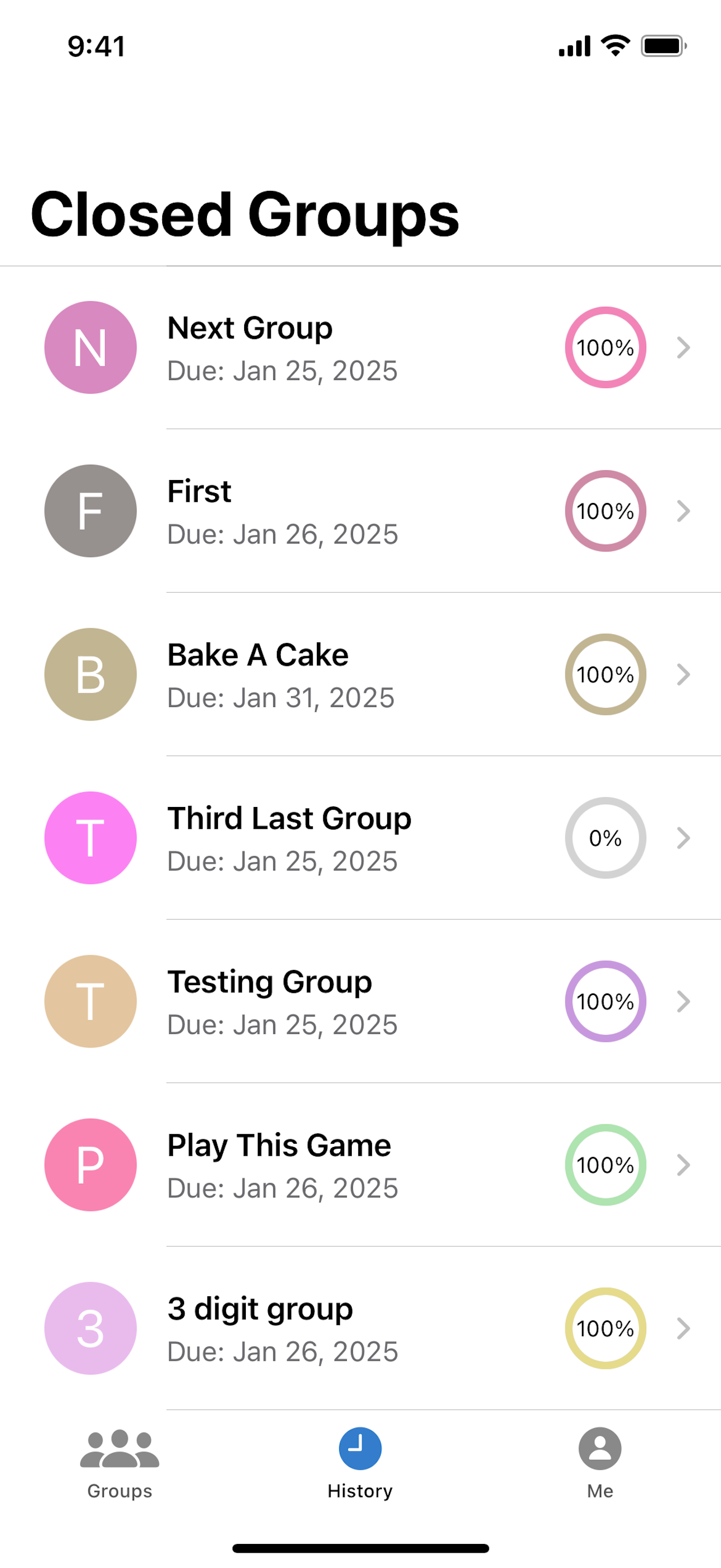 GroupGoal Challenges