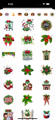 Mistletoe Christmas Stickers screenshot