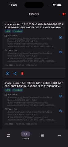 AVFormatter iPhone screenshot