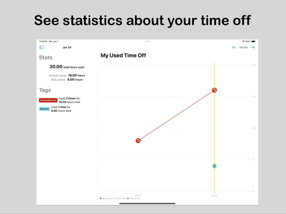 #5. My Time Off Tracker 2 (iOS) 由: Jason Hansen