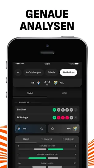 Screenshot von LiveScore Live-Sportergebnisse auf dem iPhone 5