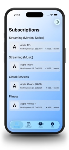 Subscriptions and Budget Screenshot 1 of 4
