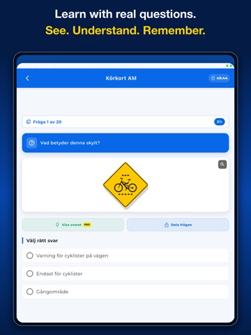 Swedish Driving Theory Test iPad screenshot