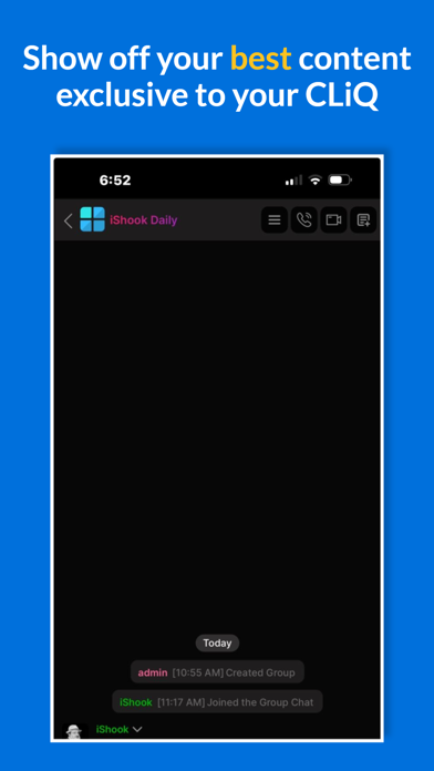 yCliq screenshot