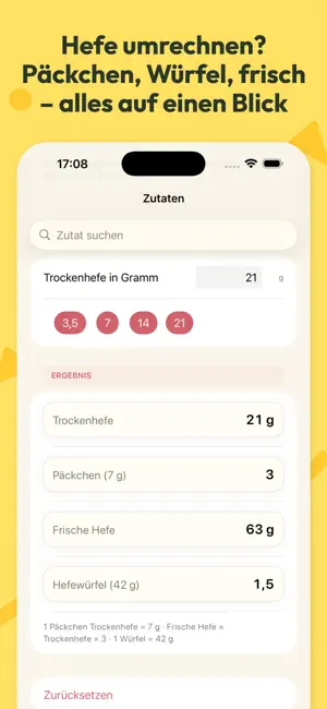 Küchen-Umrechner: Backen+ screenshot 2