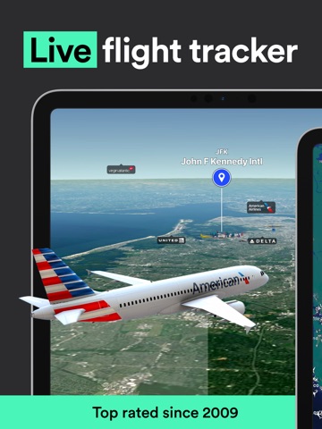 Plane Finder ⁃ Flight Tracker iPad screenshot