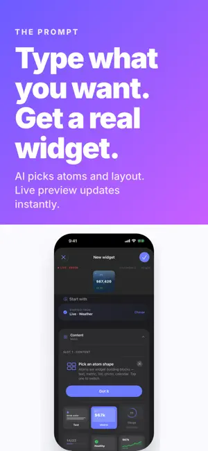 Tilekit: AI Widget Builder screenshot 2