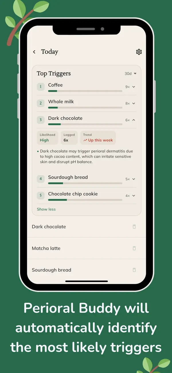 Screenshot #2 pour Perioral Buddy: Trigger Finder