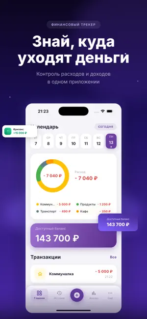 TrueCoins - доходы и расходы screenshot 1