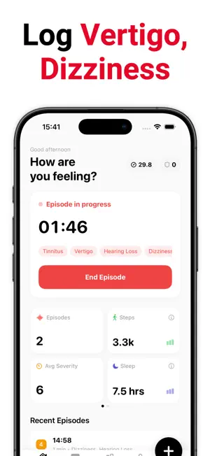 Meniere's: Symptom Tracker screenshot 2