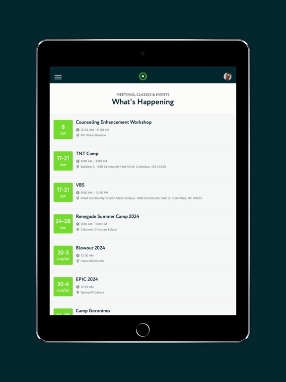 Dwell Community Church iPad screenshot 4 - Lifestyle app