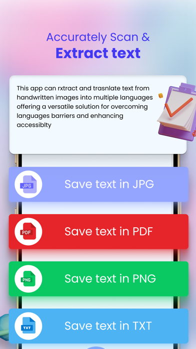 Image to Text - Scan to PDF Screenshot