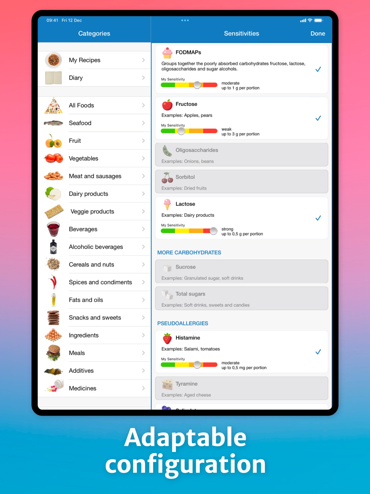 Food Intolerances ipad screenshot 4