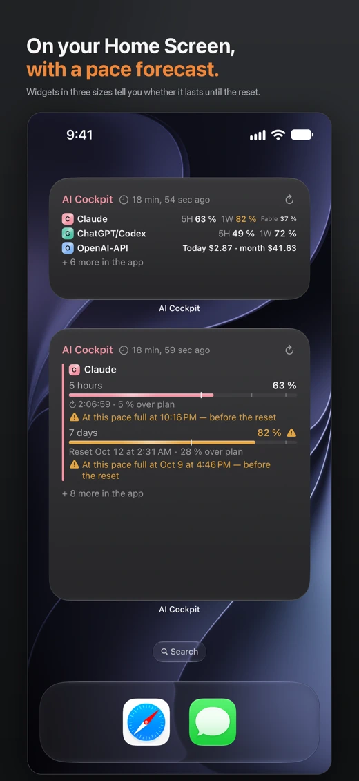 AI Cockpit: Usage & Limits screenshot 7
