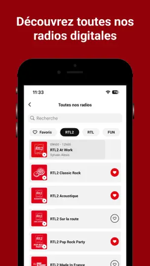 Capture d'écran de RTL2 - Le Son Pop-Rock sur iPhone 4