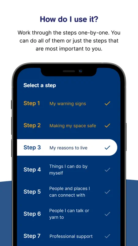 Beyond Now suicide safety plan screenshot 2 of 5