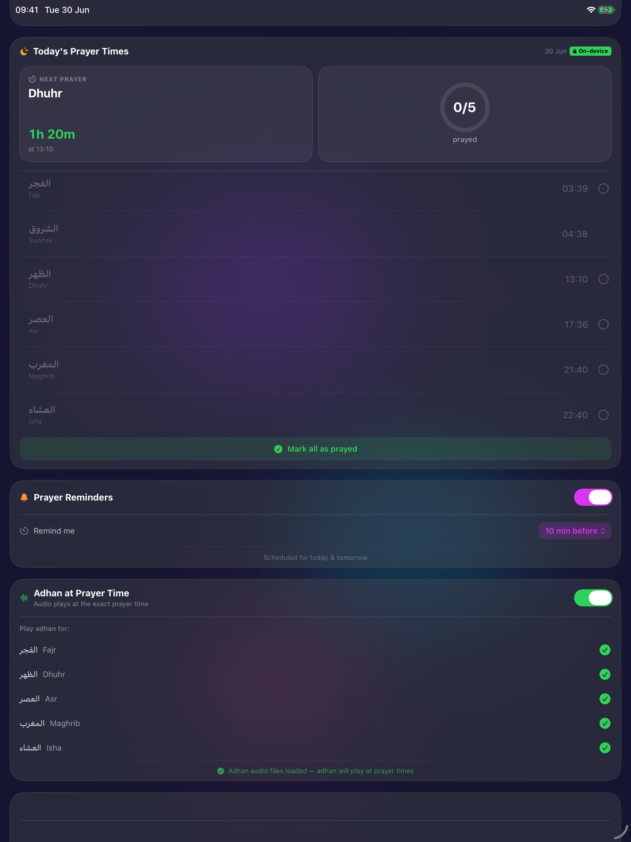 Qurantify: Quran & Prayer Time screenshot 15