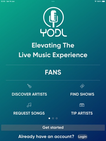Yodl Music iPad screenshot