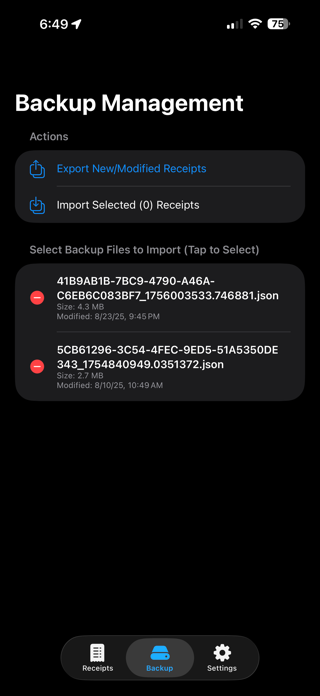 ReceiptStorage Screenshot 4 of 5