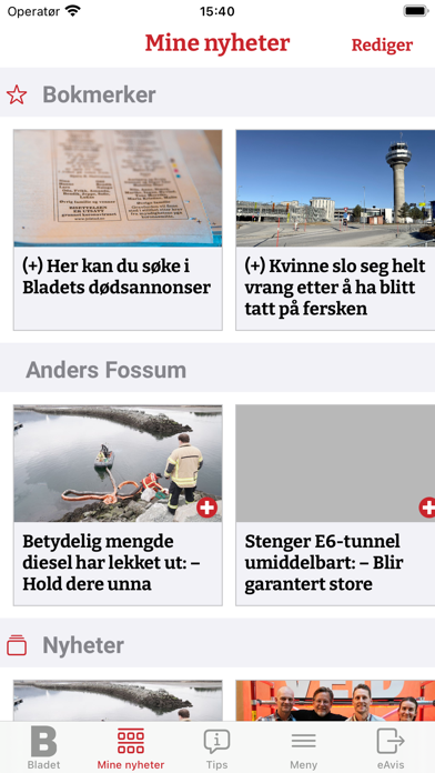 Bladet Nyheter Screenshot