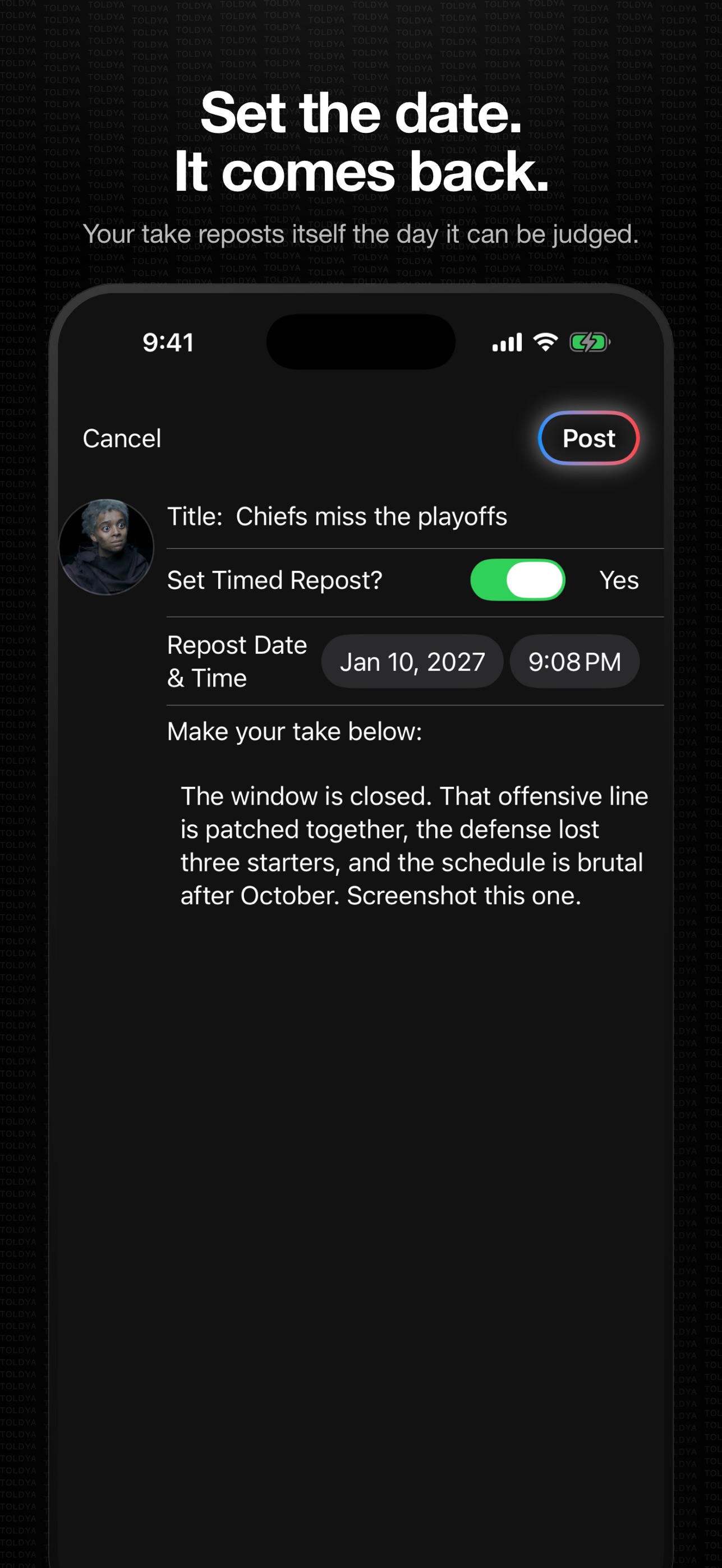 Screenshot 2 of Toldya Predictions