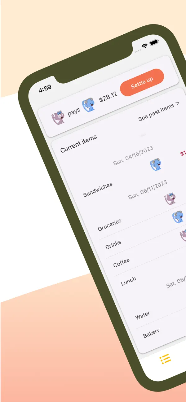 Screenshot #1 pour Warikani: Expense Tracker