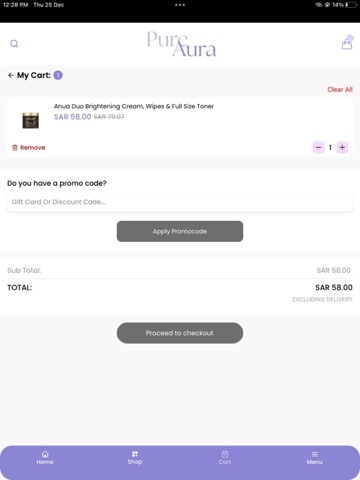 Pure Aura iPad screenshot