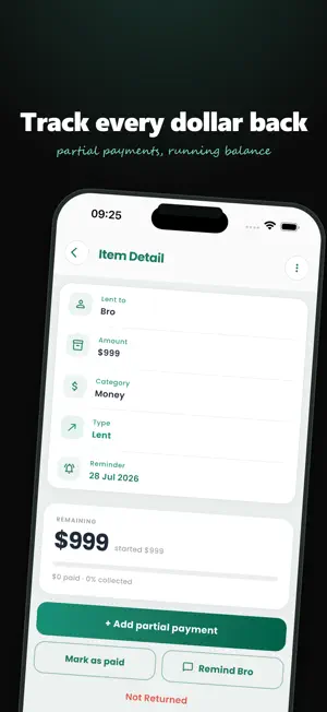 IOUly - IOU Tracker screenshot 2