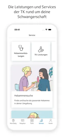 Screenshot von TK-BabyZeit auf dem iPhone 5