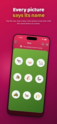 First Words: Learn English iPhone screenshot