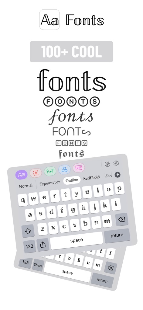 Fonts - AI Stickers - Font Style Spectrum