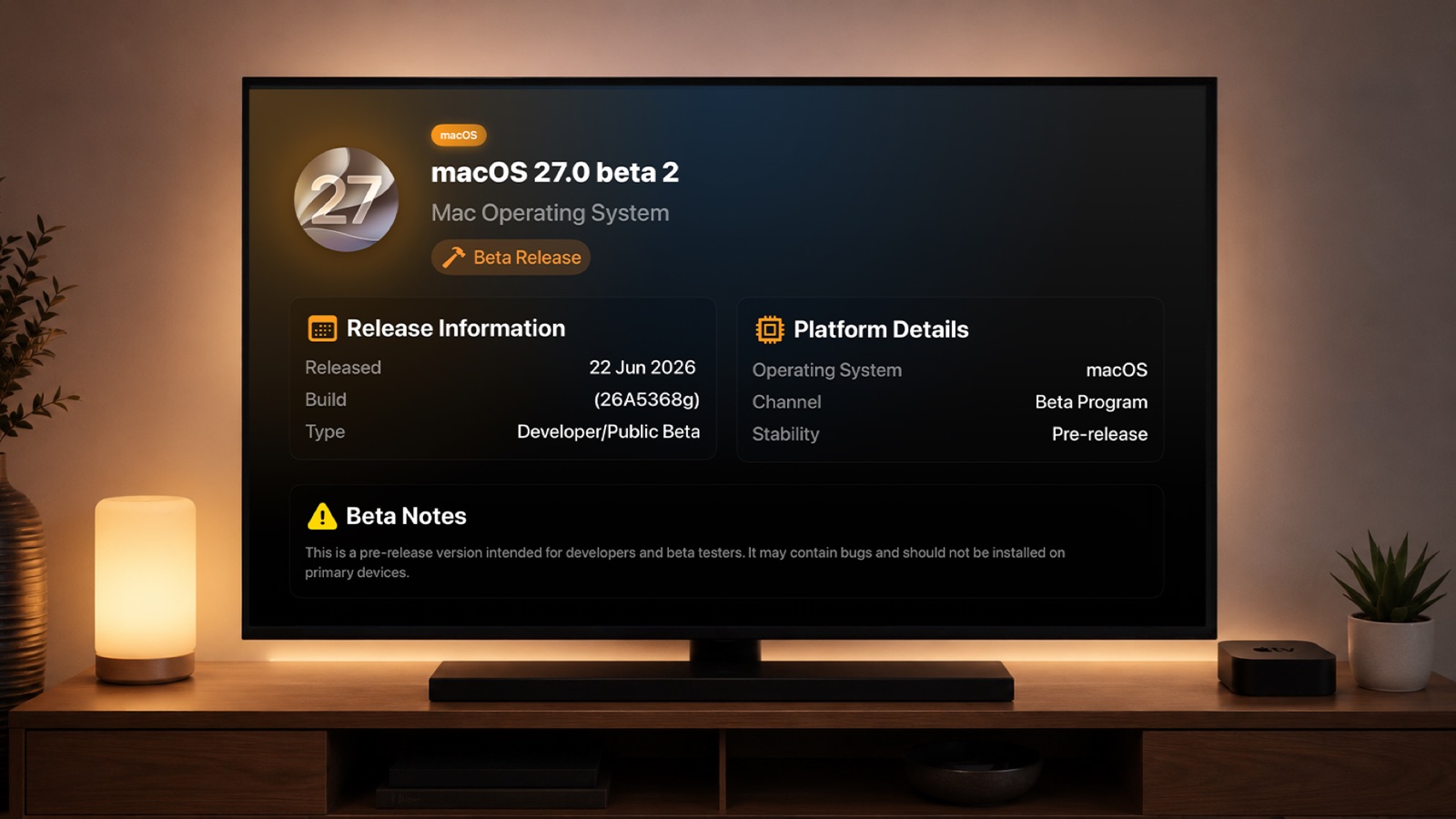 iBeta - Updates Observer apple_tv screenshot 2