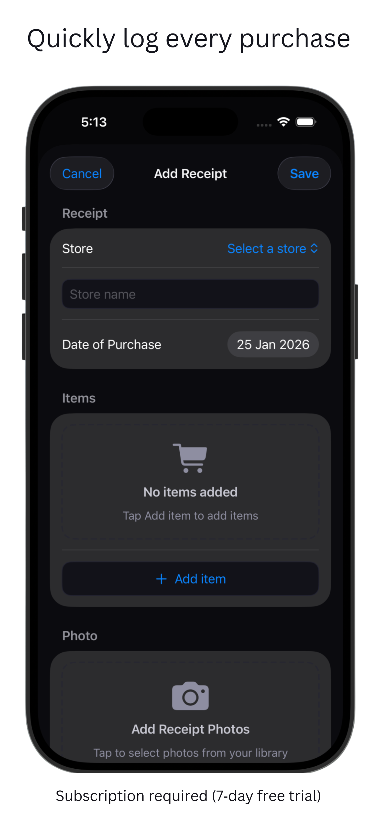 Receiptr screenshot 4