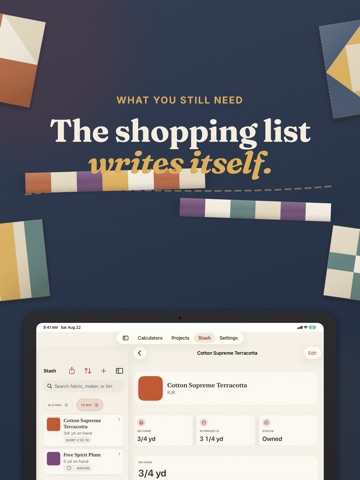 Quilt Planner & Calculator iPad screenshot